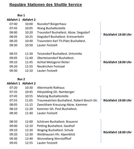 Busfahrplahn
